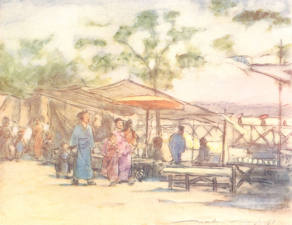 JAPAN. Day & Fete 1904 old antique vintage print picture